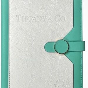 New Sealed - Tiffany & Co. White and Tiffany Blue Leather Notebook- Beauty